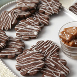 Chocolate Salted Caramel Shortbread Cookies